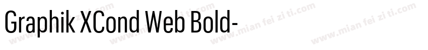 Graphik XCond Web Bold字体转换